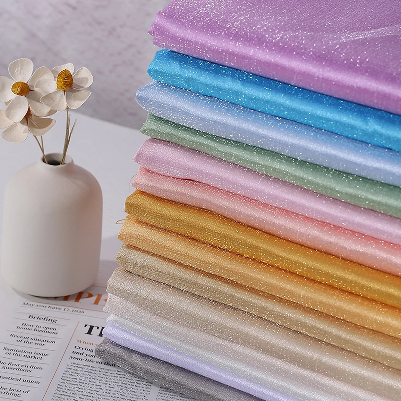 

Сверкающий метеоритный атлас, гладкая дышащая ткань, шитье юбки Hanfu, ткань для юбки Ma Mian, дизайнерская ткань для одежды