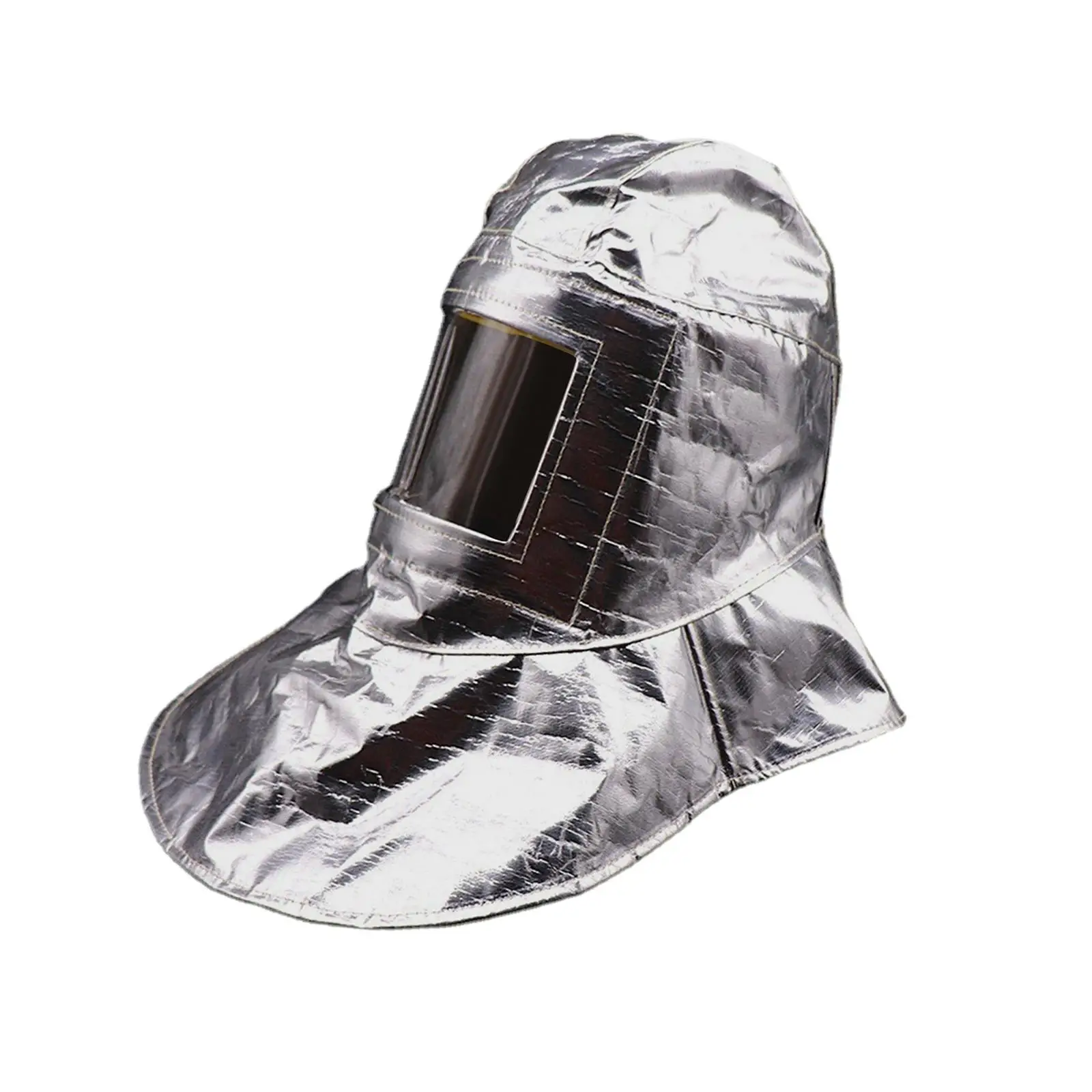 Fire Resistant Suit Helmet Fireproof Multifunction Aluminum Foil Hood for Firemen