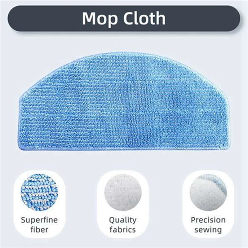 HOLIF-18PCS ل Tikom G8000 / G8000 Pro / Honiture G20 Pro جهاز آلي لتنظيف الأتربة الأسطوانة الجانب فرشاة تصفية ممسحة الملابس خرقة أجزاء #5