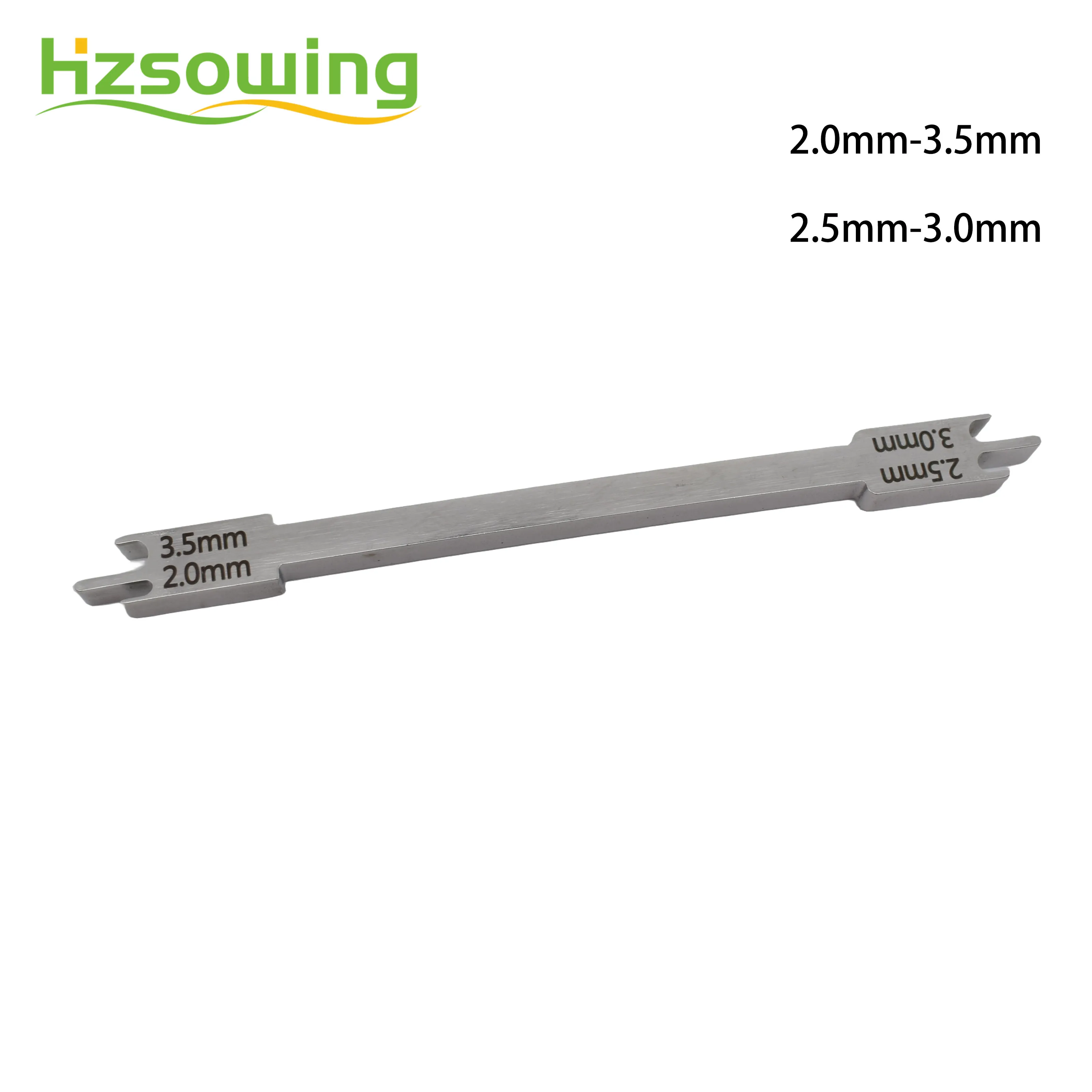 Dental Bracket Gauge Locator Stainless Steel Rod Bracket Positioner Orthodontic Materials Instruments Size 2.0-6.0