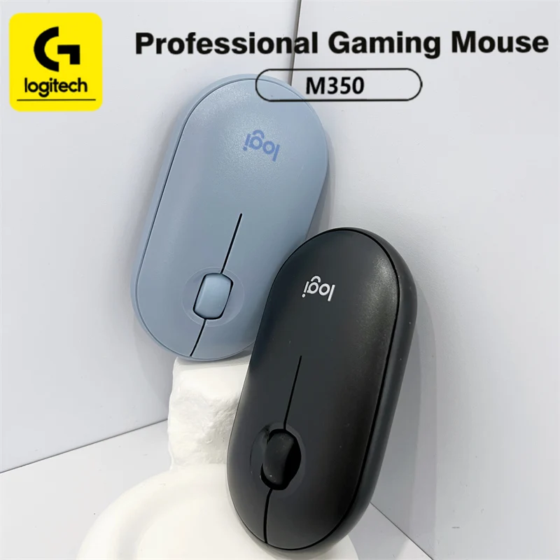 The stylish and lightweight M350 mouse features dual-mode Bluetooth connectivity for a quiet and comfortable office experience.