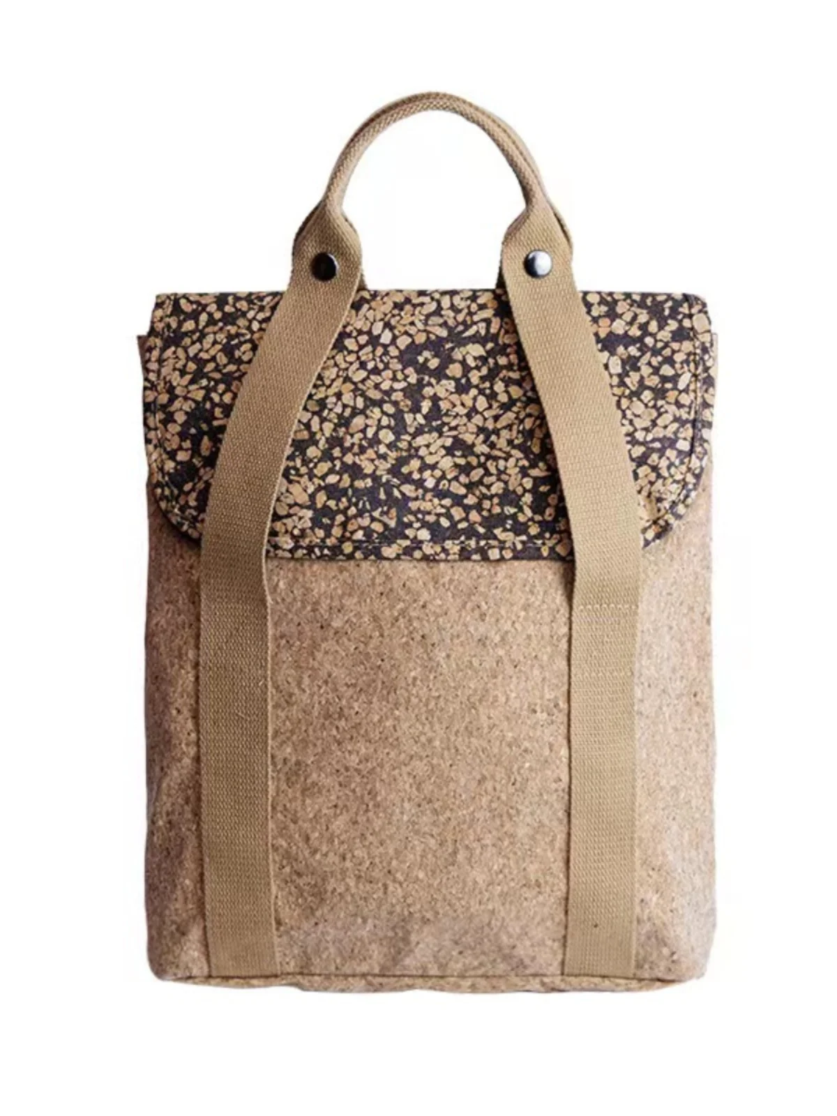 2025 French Style New Cork Waterproof Backpack With Personalized High-end And Creative Design Portable Artistic Women Bag Trendy