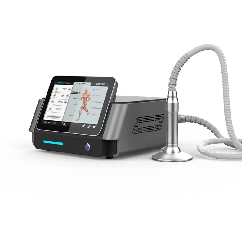 أحدث آلة العلاج الطبيعي الكهرومغناطيسي Eswt المبردة بالماء وضعف الانتصاب وتركز على آلة العلاج بالمستخدمين