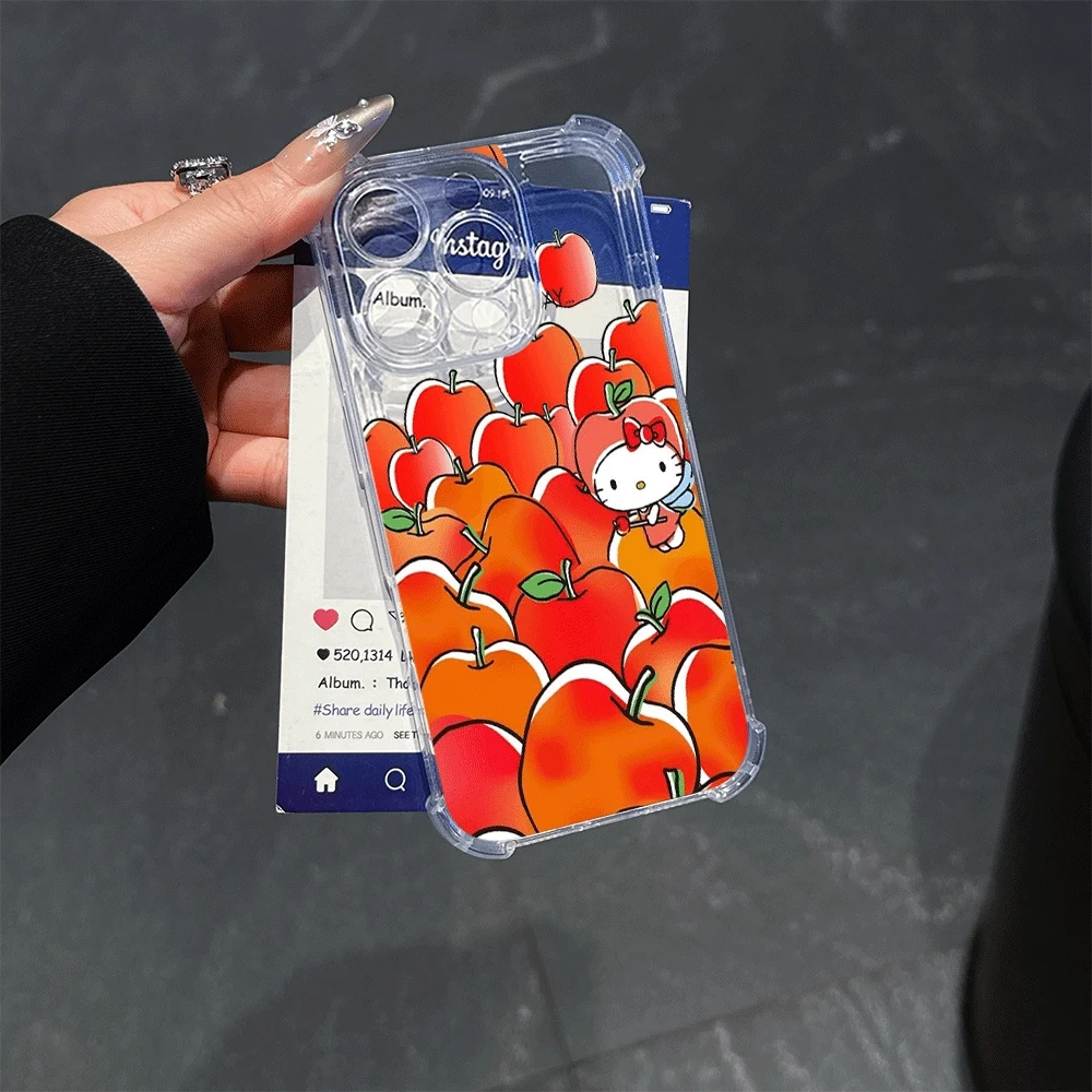 

Чехлы для телефонов Sanrio для IPhone 13, IPhone 16/15/14/13/12/11/x/xs/xs Max, женские чехлы для мобильных телефонов Sanrio KT, милые для Iphone