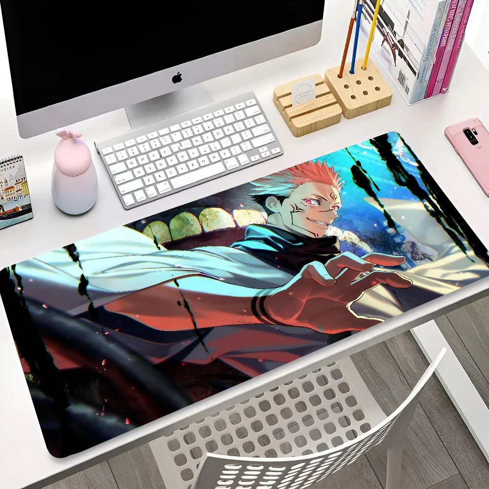 1pc Hot Animation Jujutsu Kaisen Sukuna Mouse Pad Desk Mat With Pad Gaming Accessories Prime Gaming XXL Keyboard Pad Padding Mat