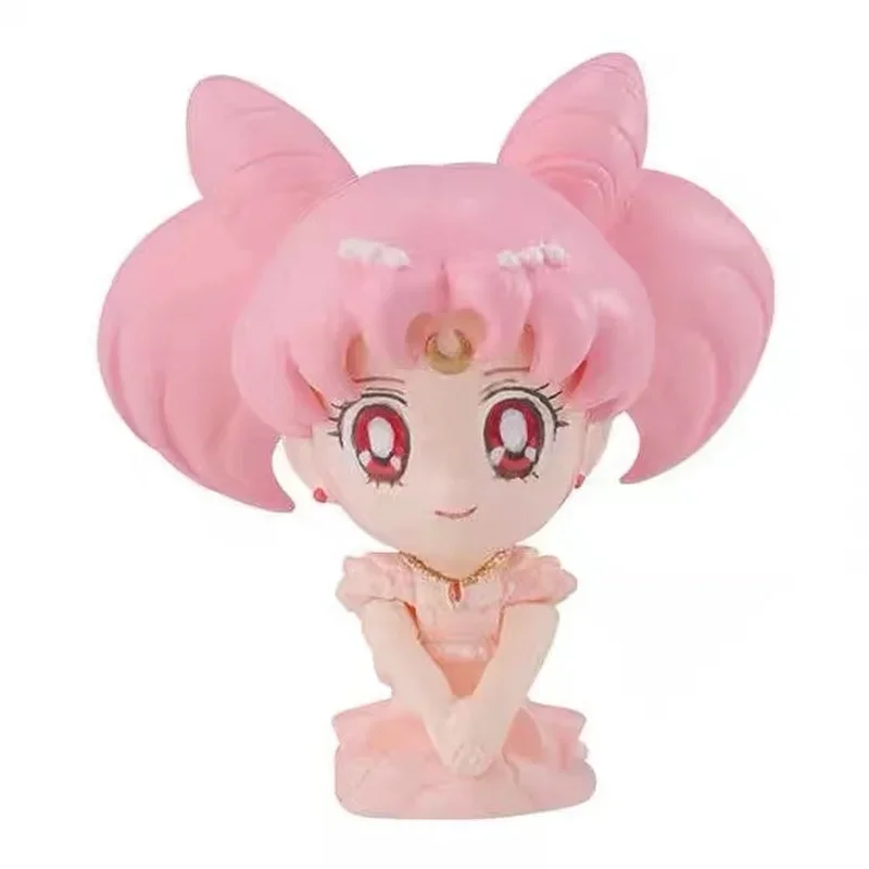 Bandai Gashapon Sailor Moon uścisk dane zacisk do kabli figurka lalki gotowa do dekoracji produktu Model kolekcjonerski zabawka na prezent