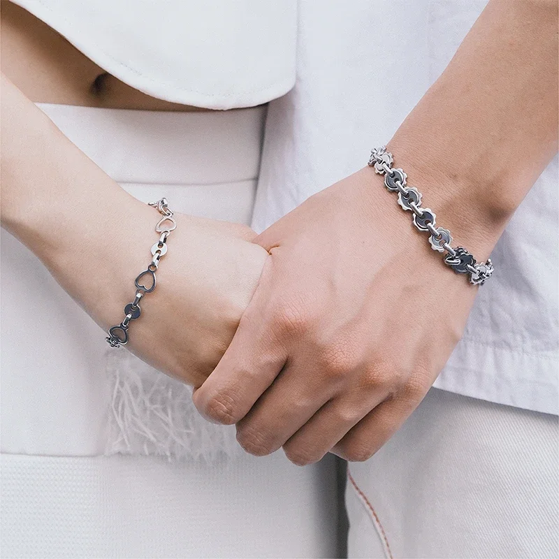 

Cold wind love gear men and women couple bracelet gift jewelry