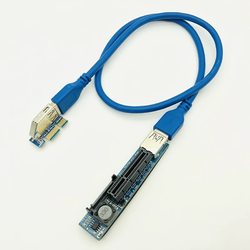 Riser PCI E Riser Adapter PCI Express USB 3.0 Raiser Extender for Video Card PCIE Riser PCI-E Computer Accessories Desktop Card