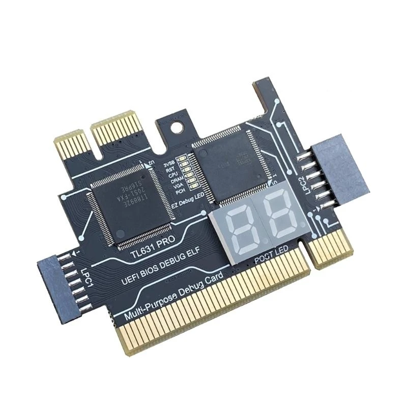 

F68B TL631 Mini Motherboard Analyzers Diagnostic Card PCI Motherboard Tester Debug Card PCIE LPC Port PC Computer Debugging