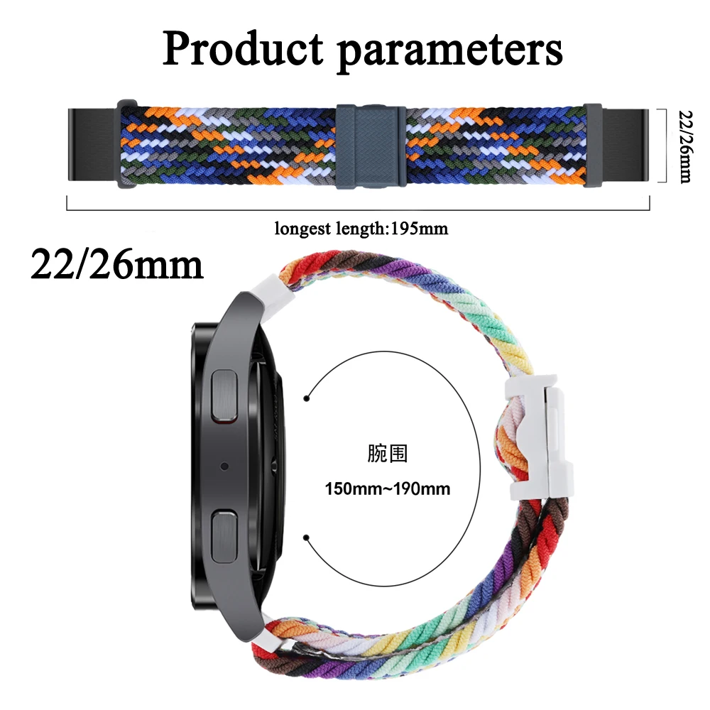 Correa de nailon de liberación rápida para reloj Garmin Fenix, pulsera de hebilla magnética, Easyfit, 7, 7X, 6, 6X Pro, 5, 5X Plus, 22, 26mm