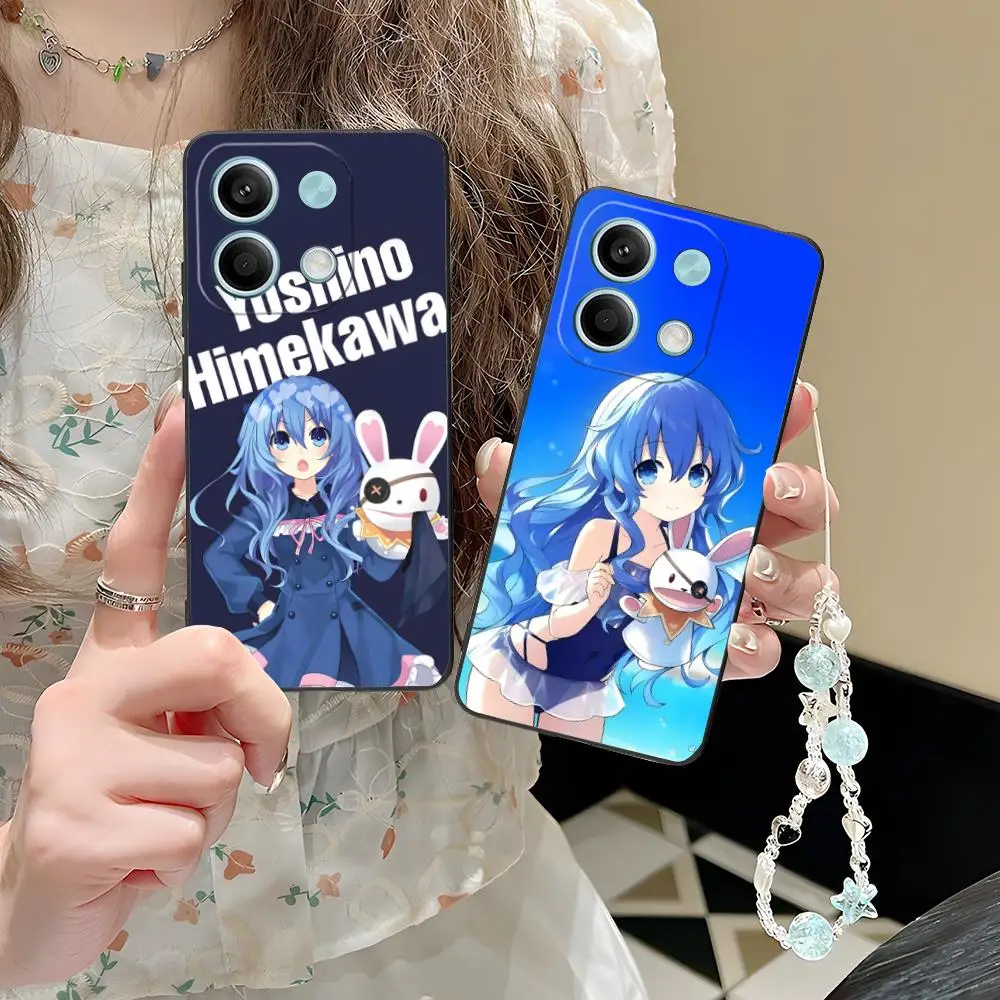 تاريخ لايف يوشينو قضية الهاتف المحمول ل POCO M7 M6 M5 M4 M3 X7 X6 X5 X4 X3 Pro GT 5G غطاء الطباعة الملونة غطاء جميل