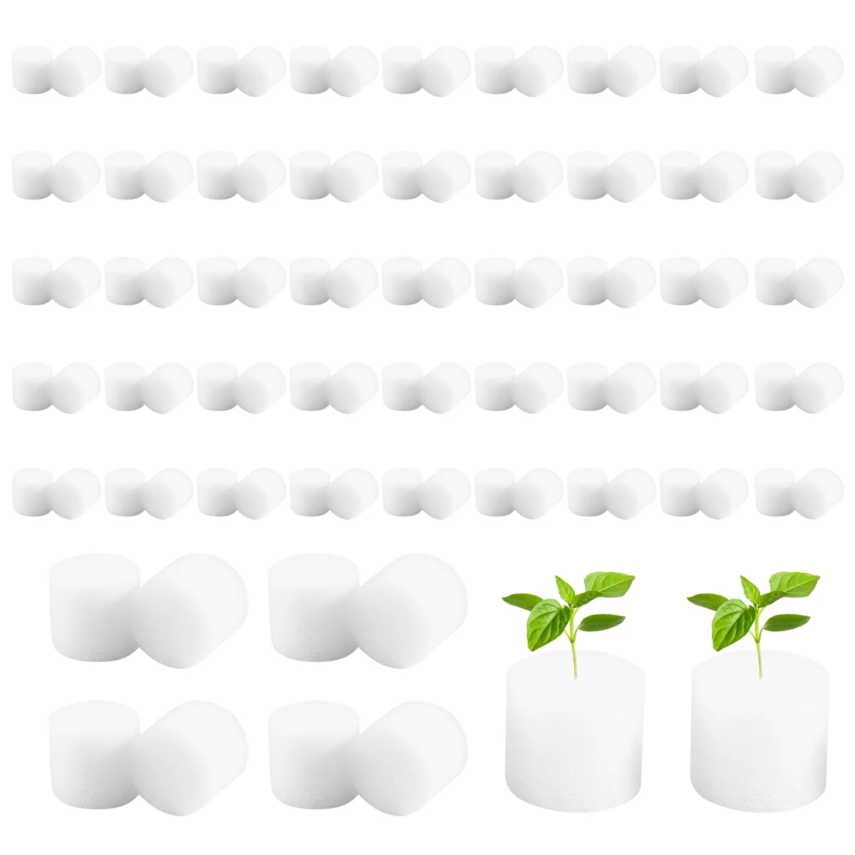 100Pcs/Set Hydroponic Gardening Plant Tools Planted Sponge Vegetable Cultivation System