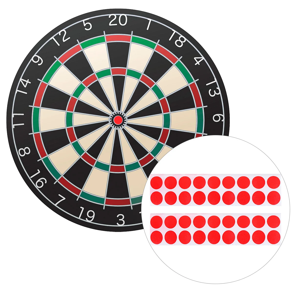 900 قطعة 2 سنتيمتر الهدف الأحمر ورقة التصحيح وضوح عالية الذاتي عصا اطلاق النار الهدف لظروف الإضاءة المنخفضة الأدوات في الهواء الطلق #3