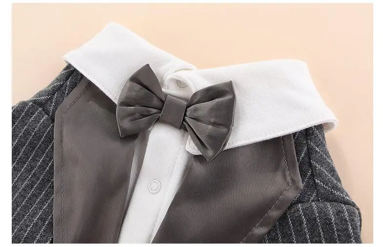 Dog Tuxedo Costume with Bow Tie, Pet Tuxedo Suit for Small Medium Dogs, Formal Party Wedding Shirt Clothes Cosplay Apparel