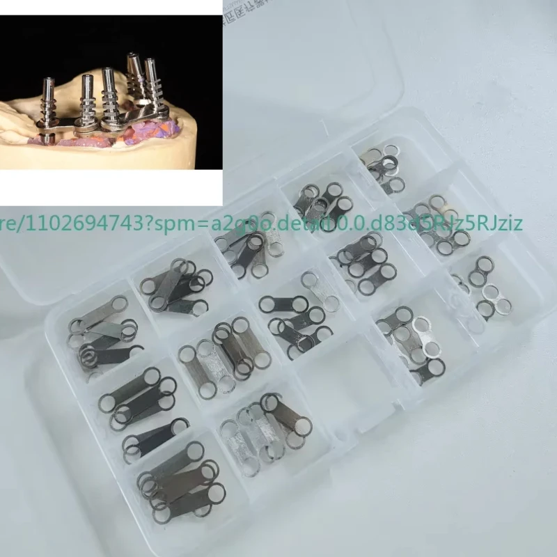 

NEW 70pcs All on 4 Dental Prosthesis Metal Implant Supported Overdenture Bar
