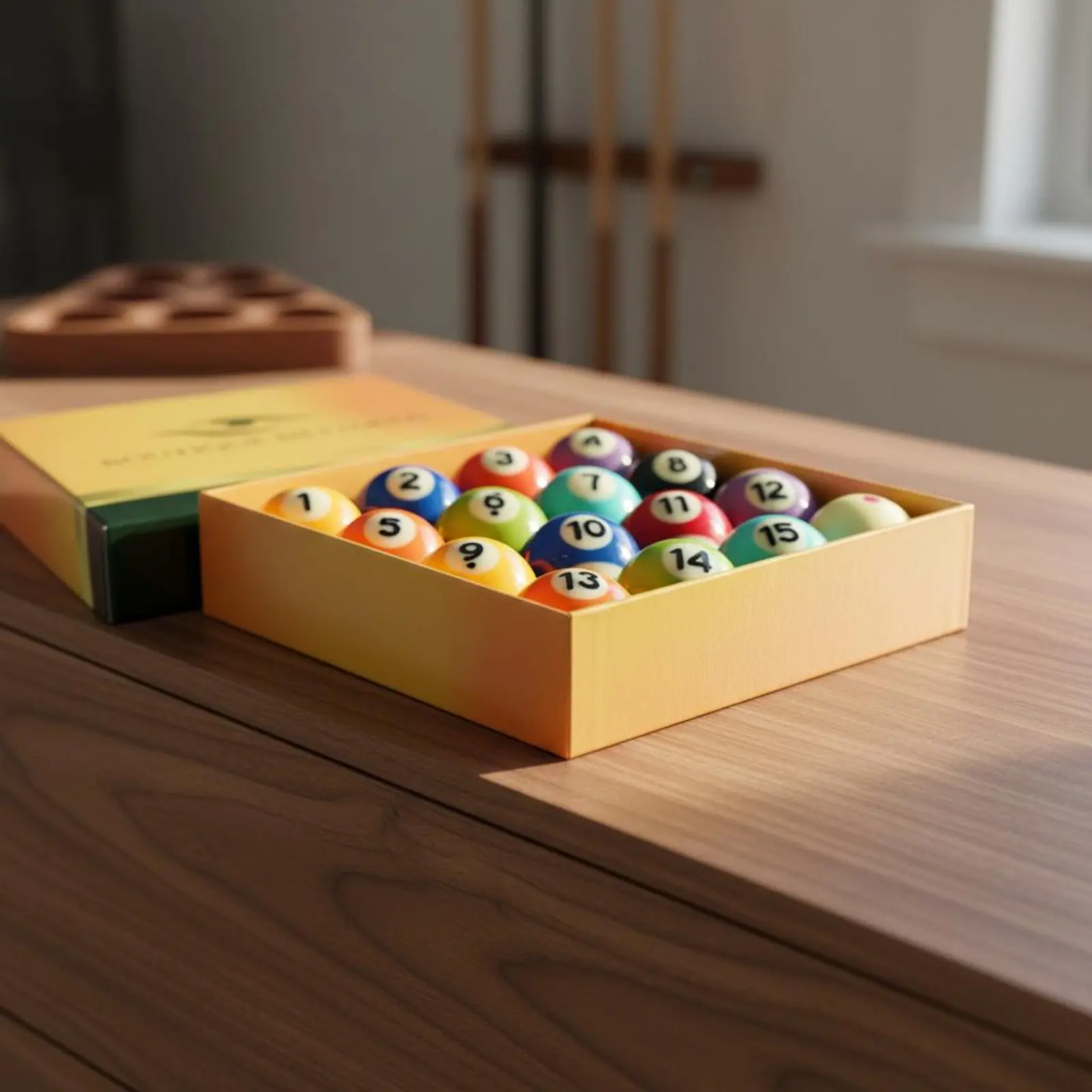 

16 Pieces 16 Piece Billiard Sphere Set Uniform Weight Complete Pool Sphere Set Billiards Accessory Crisp Sound Sports Equipment