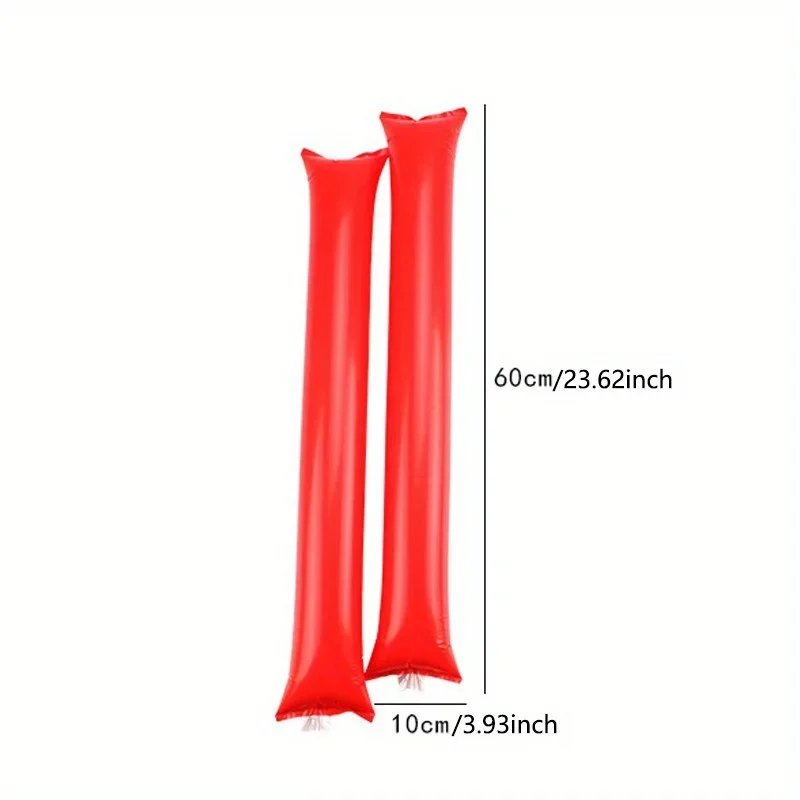 2PC Cheerleaders Cheering Inflatable Baton Cheer and Shout Props Batting Baton Ball Game Cheering Encouragement Supplies Props