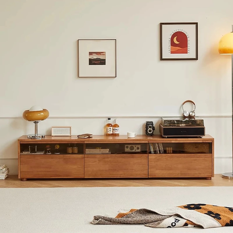 Retro Modern Tv Stands Living Room Storage Cabinets Organizer Designer Tv Table Aesthetic Minimalist Muebles Trendy Furniture