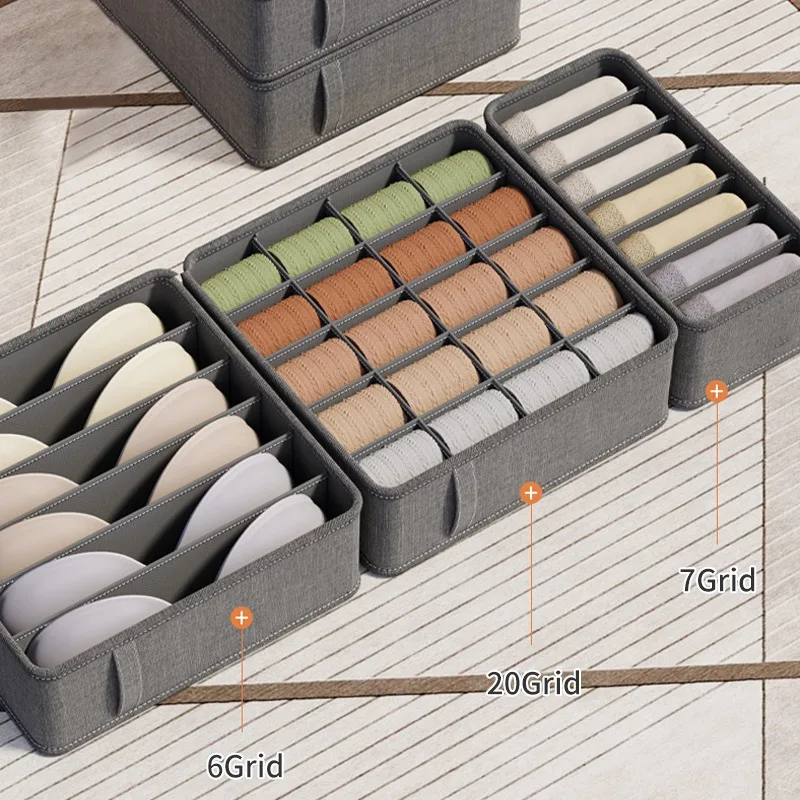 Unterwäsche Schrank Schublade Organizer Socken Kleidung Aufbewahrungsbox Kleiderschrank Organizer Kleidung Krawatten Hosen BH Socken Lagerung Organizer – Detail 12