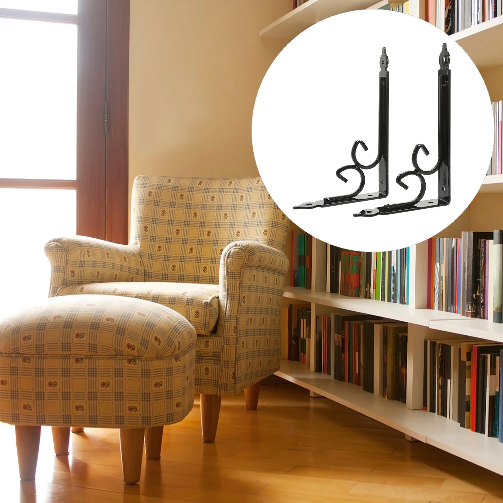 

2 шт. настенные кронштейны для полок, сверхмощный утюг, многофункциональный домашний гараж, декоративный опорный угловой кронштейн для хранения