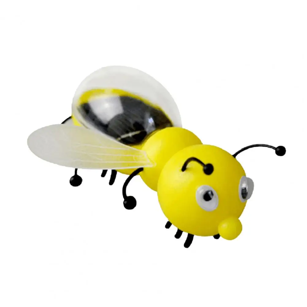 Solar Bee Toy Solar-Powered Pet Figure Simulated Novelty Solar Toy