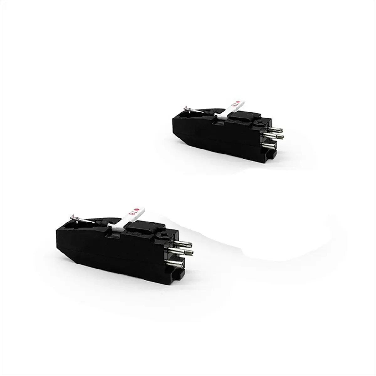 Fashion Phonograph Turntable Dual Moving Stylus Vinyl Needle Replace for LP 78 Vinyl Needle Double Ruby and Sapphire