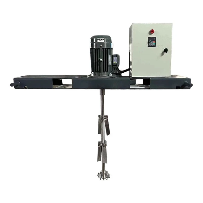 Ton barrel fixed electric mixer 3KW variable frequency speed vertical mixer