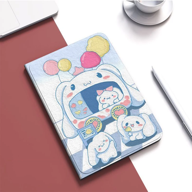 Cartoon Sanrio Case Voor Samsung Galaxy Tab S8 TabS9 Plus S7 FE Melodie Stand Case voor Tab S6 Lite 10.4 A8X200 Cinnamoroll Case