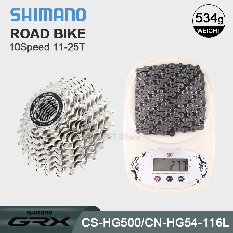 キケロ Shimano tiagra-カセットスプロケットセット,CS-HG500-10ハイパーギア