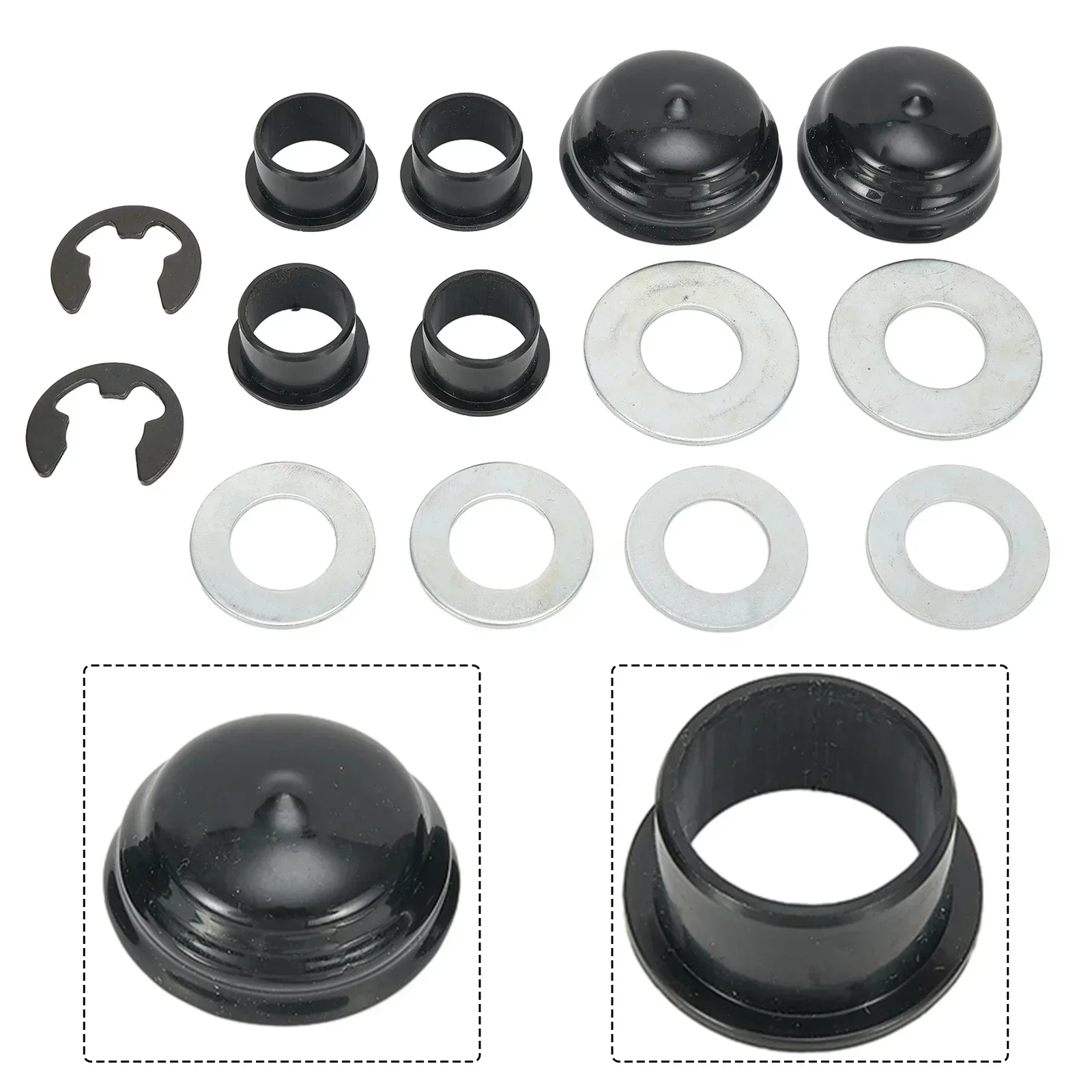 

1 комплект, втулка шпинделя рулевого управления трактора серии литой оси, ремонтная втулка переднего шпинделя газонокосилки, комплект для восстановления, доступ к садовым инструментом