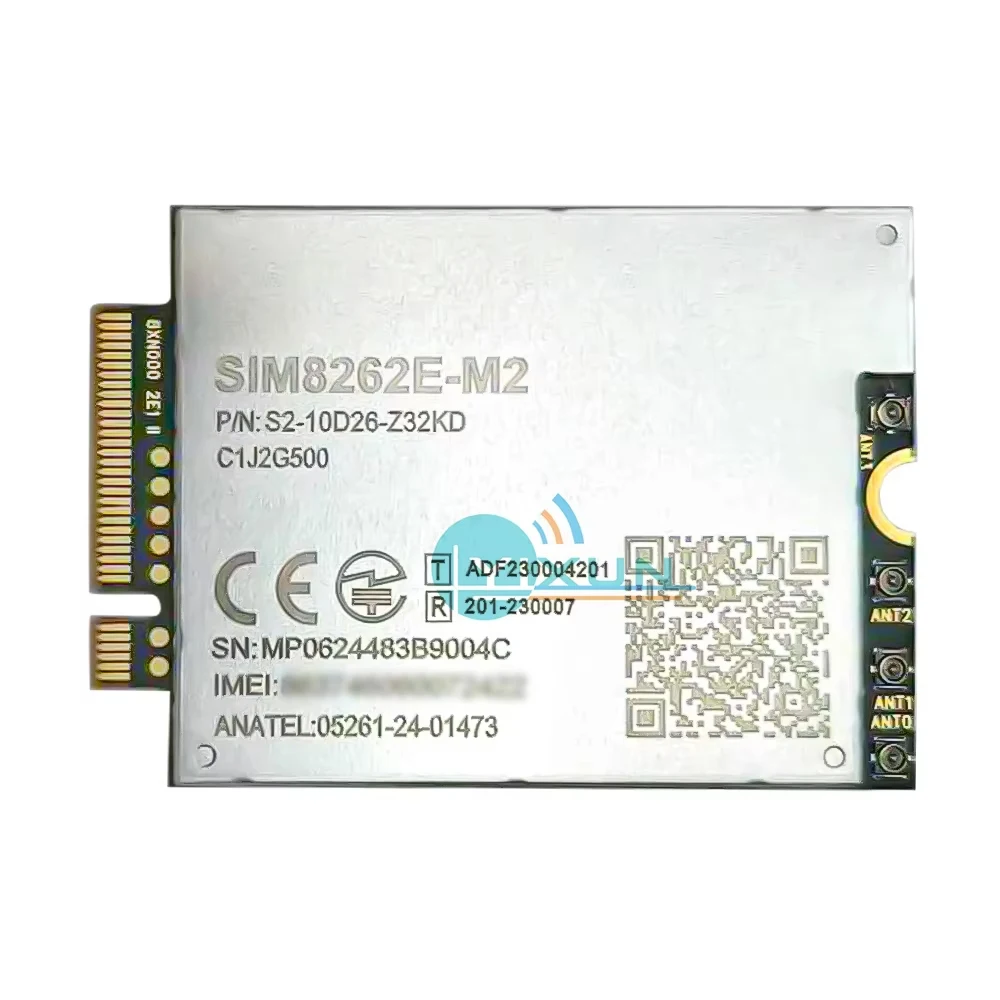 New SIM8262E-M2 Multi-Band 5G NR/LTE-FDD/LTE-TDD/HSPA+ Module Supports R16 5G NSA/SA Compatible With SIM7912G/SIM8200X-M2