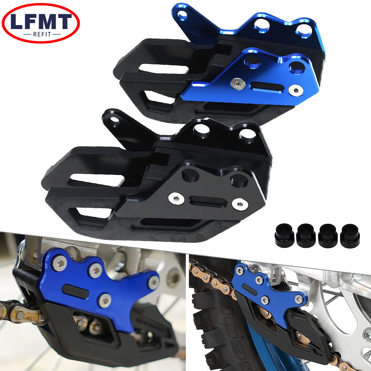 Motorcycle Chain Slider Swingarm Guide Lower Rolle Guide Guard KitS For YAMAHA YZ125 250 YZ250F YZ450F 250F YZ250X WR250F WR450F