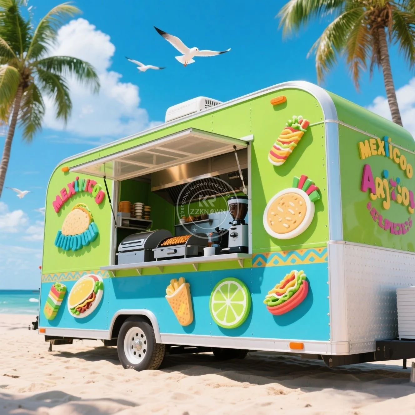 

Best Price Mobile Coffee Food Truck Burger Vans Hot Dog Fast Food Cart Mobile Food Truck with Full Kitchen Equipment