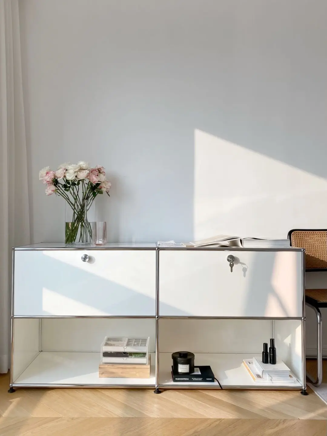 Modern Living Room Cabinet Modular Sideboard Storage Cabinets Combination TV Stand for Customizable Steel Frame Wood Furniture