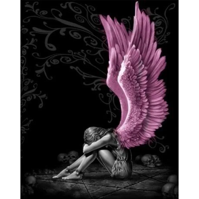 AB Diamond cross stitch Fallen Angels 5D DIY Diamond embroidery rhinestone painting Diamond Painting