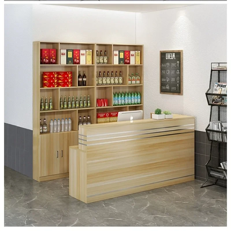 Luxury Furniture Office Bar Counter for Beauty Salon Exhibitor Shop Service Reception Home Bakery Entrance Tables Led Cash