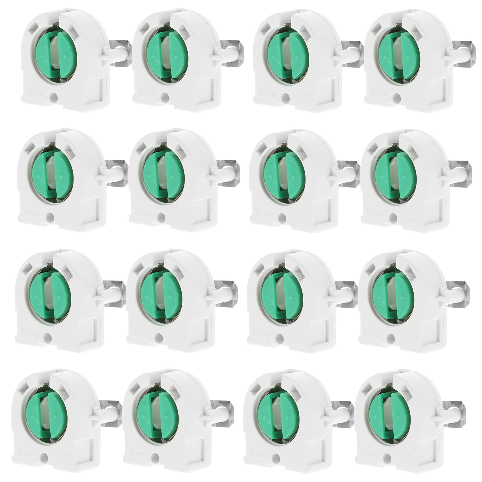 12pcs Fluorescent Lamp Socket Base Tube Holder For Led Display Bracket Replacement Ceiling Fixture Clips