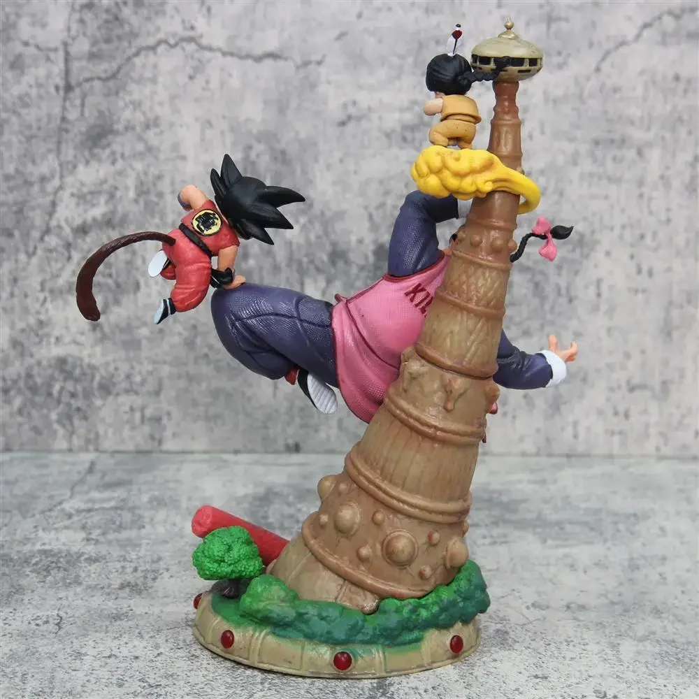 28cm Dragon Ball Anime Figures Goku Figurine Tao Pai Pai Vs Son Goku Series Karin Tower Action Figures Collectible Ornament Toys - view 6