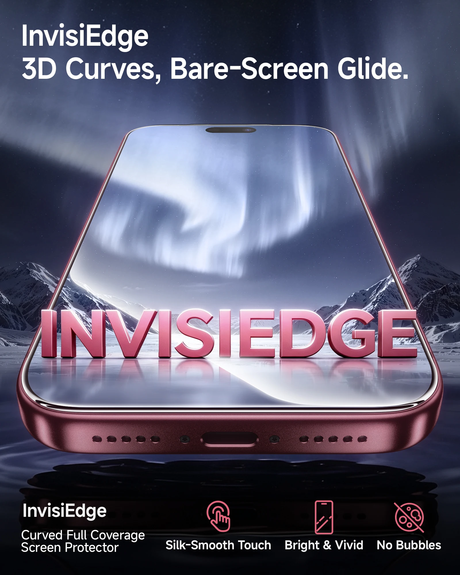 SmartDevil 3D Curves AR Screen Protector for iPhone Duo 18 Pro Max Tempered Glass for iPhone 18 Pro 17 HD Anti-Fingerprint