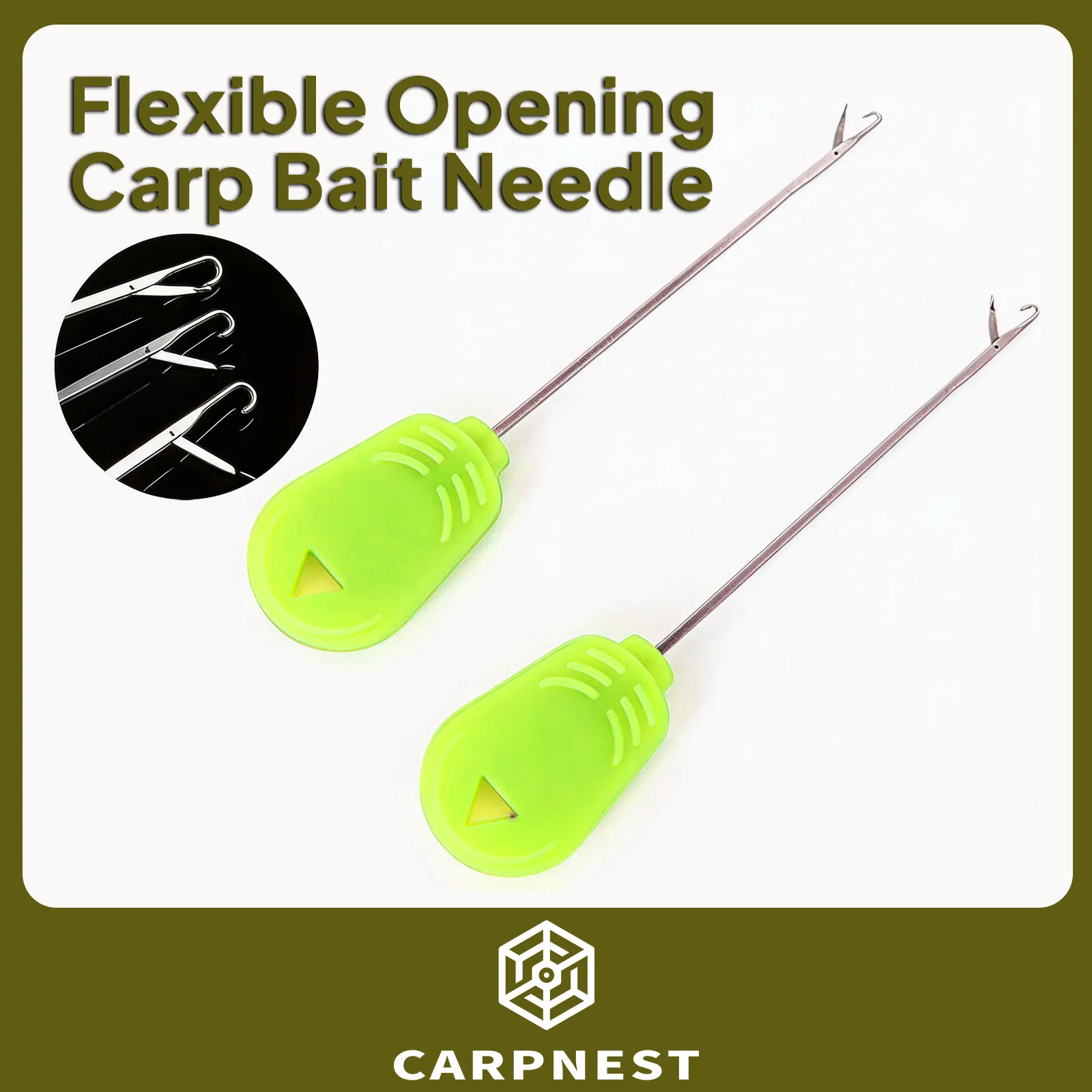 

CARPNEST Carp Fishing Rigs Kit Hair Rigs with Baits Needle Tool Set Ready Made Carp Rigs Terminal Tackle Fishing Equipment