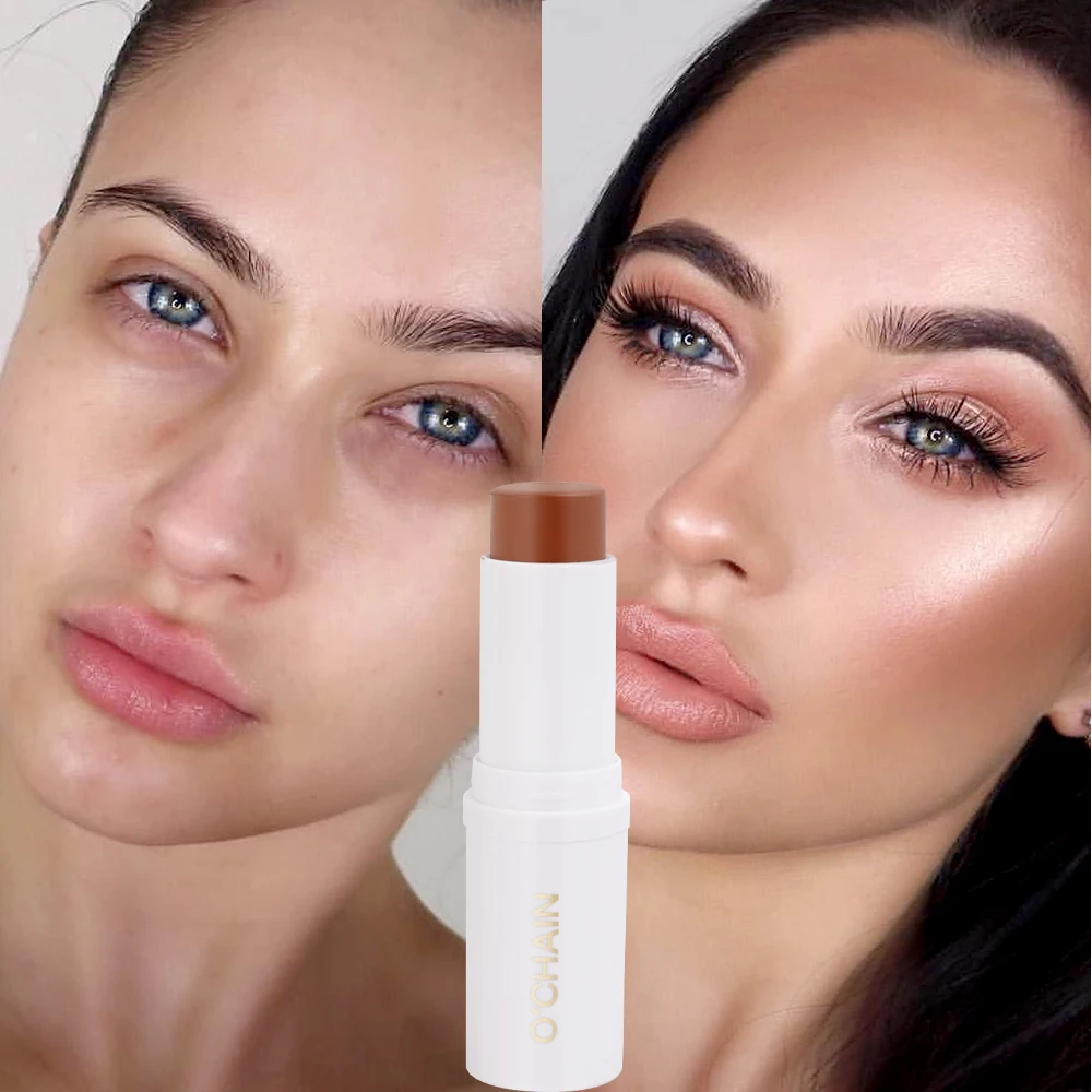 Fleuren Contouren Stok Donkere Kringen Corrector Contour Oogstok Matte Duurzame Gezicht Bronzer Accentueren Make-Up Waterdicht Gezicht