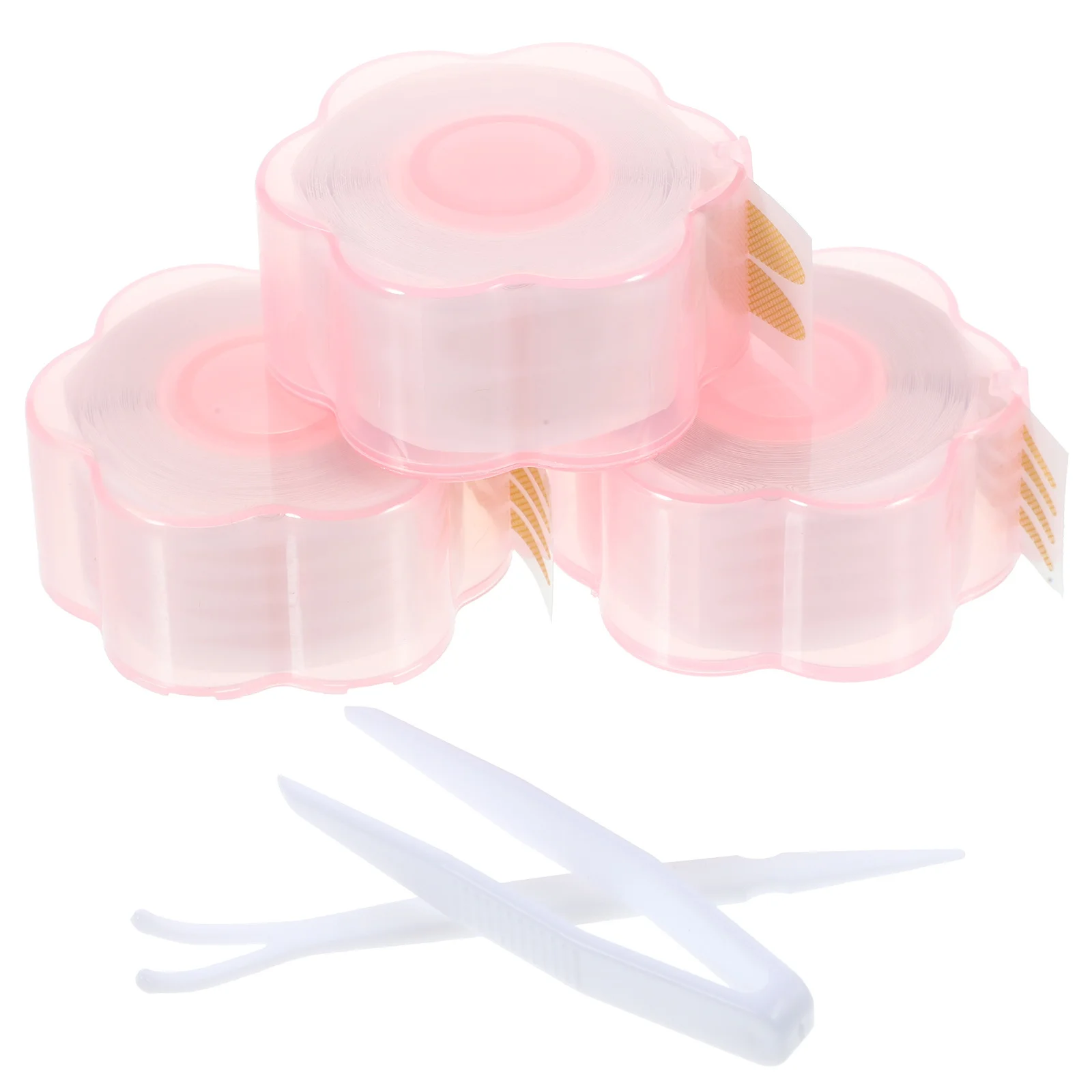 3 pçs 3 rolos de fita dupla pálpebra fácil de usar para salão de casa invisível olho levantador tiras natural vinco profundo ferramenta de maquiagem pcs