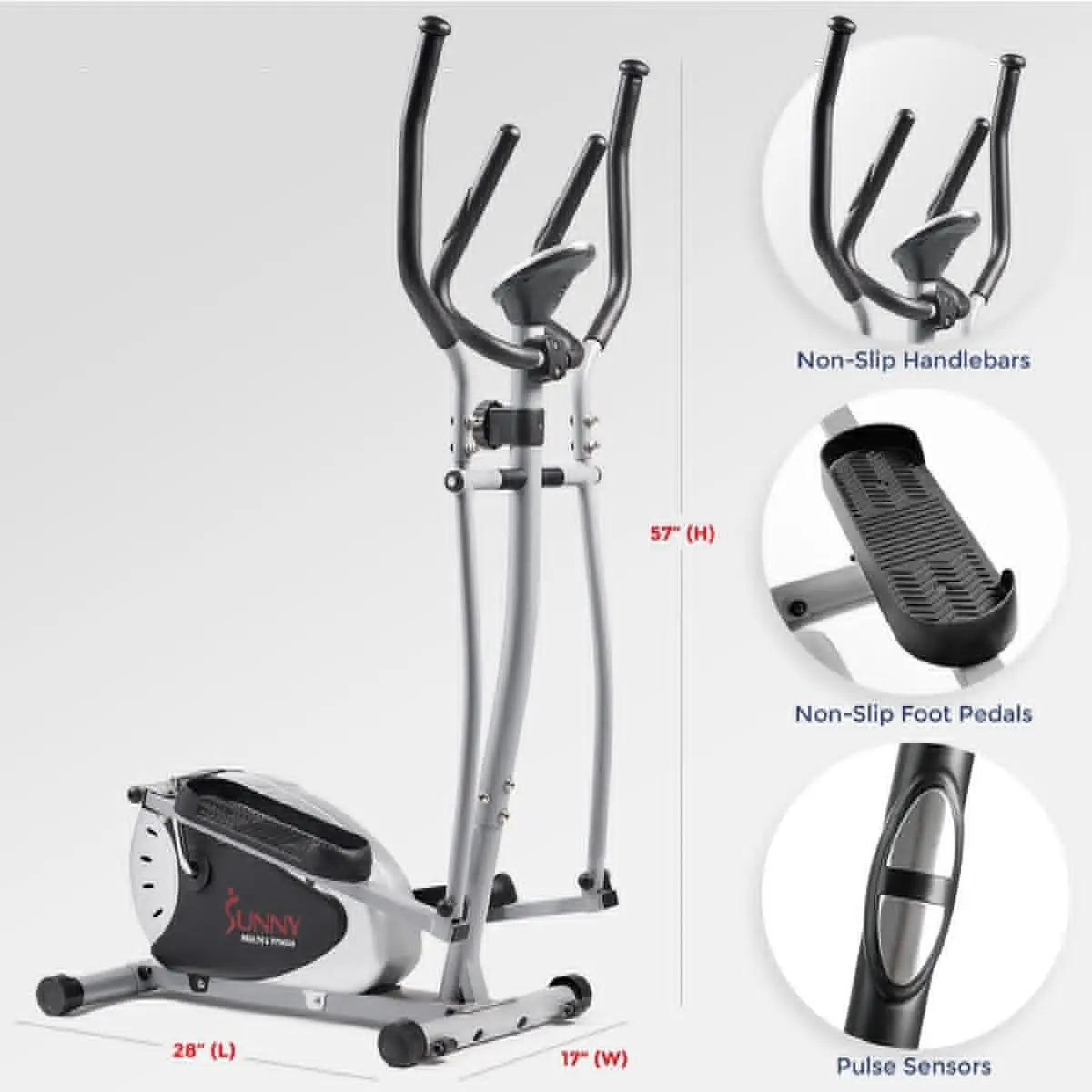 Ejercitador elíptico vertical 2 en 1 de cuerpo completo para entrenamiento cruzado en casa, máquina de entrenamiento cardiovascular para brazos/piernas para Sen