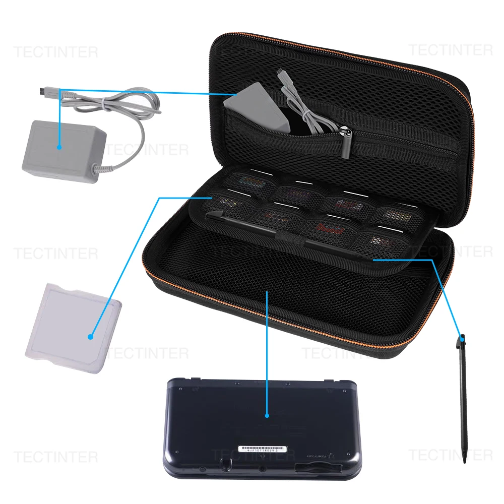 Portable Carrying Case Bag For Nintendo 3DS XL Console Pouch Storage Shell For New 3DSLL 2DS XL/NDSI 3DS 2DS XL/LL Accessories view 3
