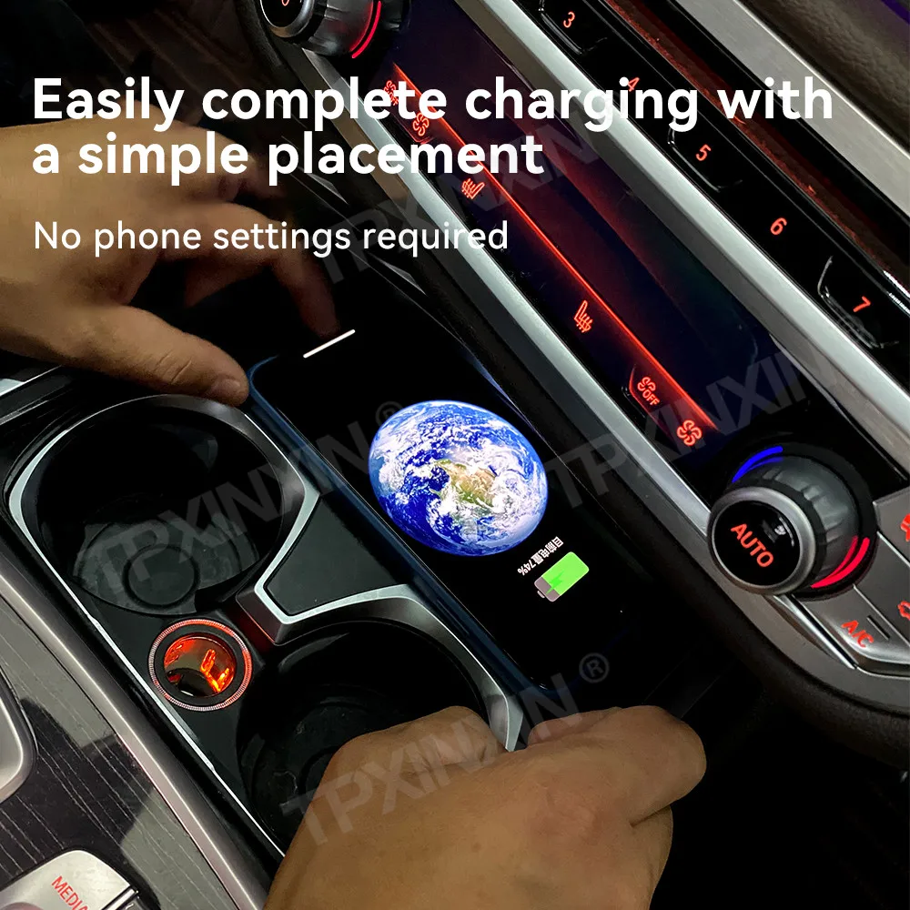 For BMW 7 Series 2016-2018 Quick QI Car Wireless Charger Fast Charging Intelligent Infrared Mobile Phone Dashboard