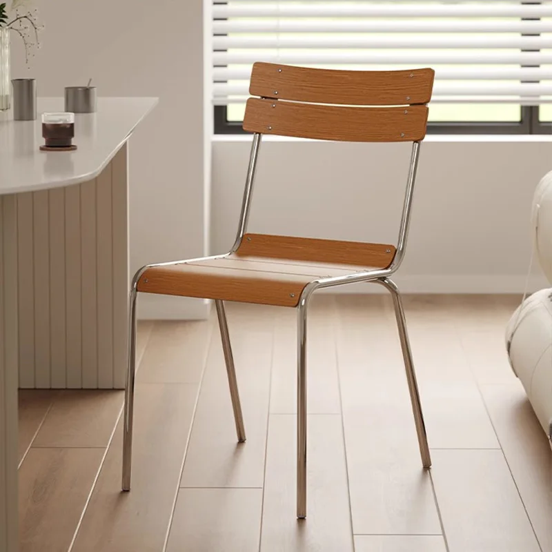 Dining chair medieval restaurant simple Japanese retro cafe casual solid wood backrest household industrial style chair