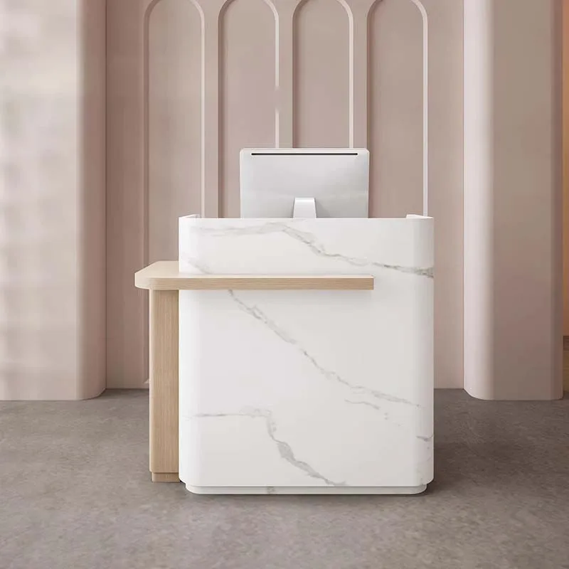 

&c Simple Small Stone Color Design Reception Desk Cashier Center Boutique Shop Front Desk Clinic