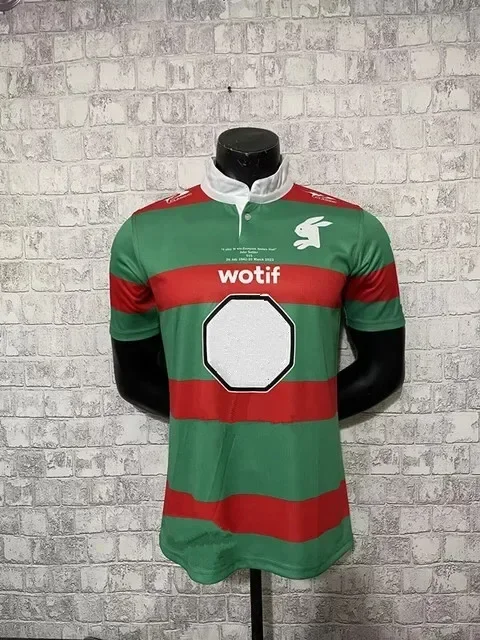 

2023 SOUTH SYDNEY RABBITOHS JOHN SATTLER COMMEMORATIVE RUGBY JERSEY size S-M-L-XL-XXL-3XL-4XL-5XL