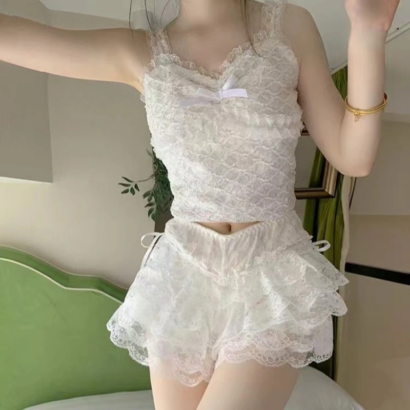 5-Layer Lace Cake Skirt Shorts - Wearable Ice Silk Pumpkin Pants