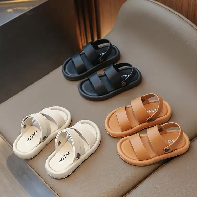 

Toddlers Boys Girls Sandals Summer New Children Casual Beach Shoes Kids Fashion Sandals Anti-sliperry Soft-soled Sports Sandals